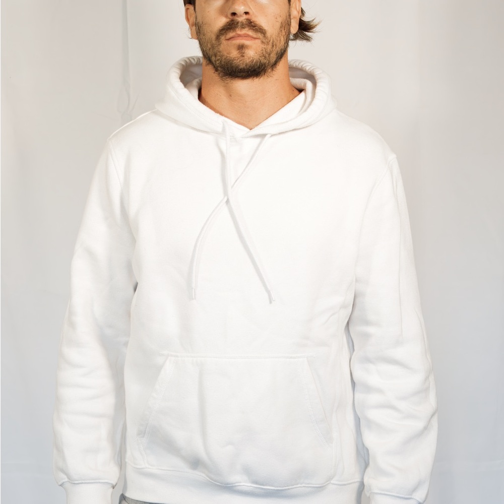 H&M White Sweatshirt Classic Hoodie